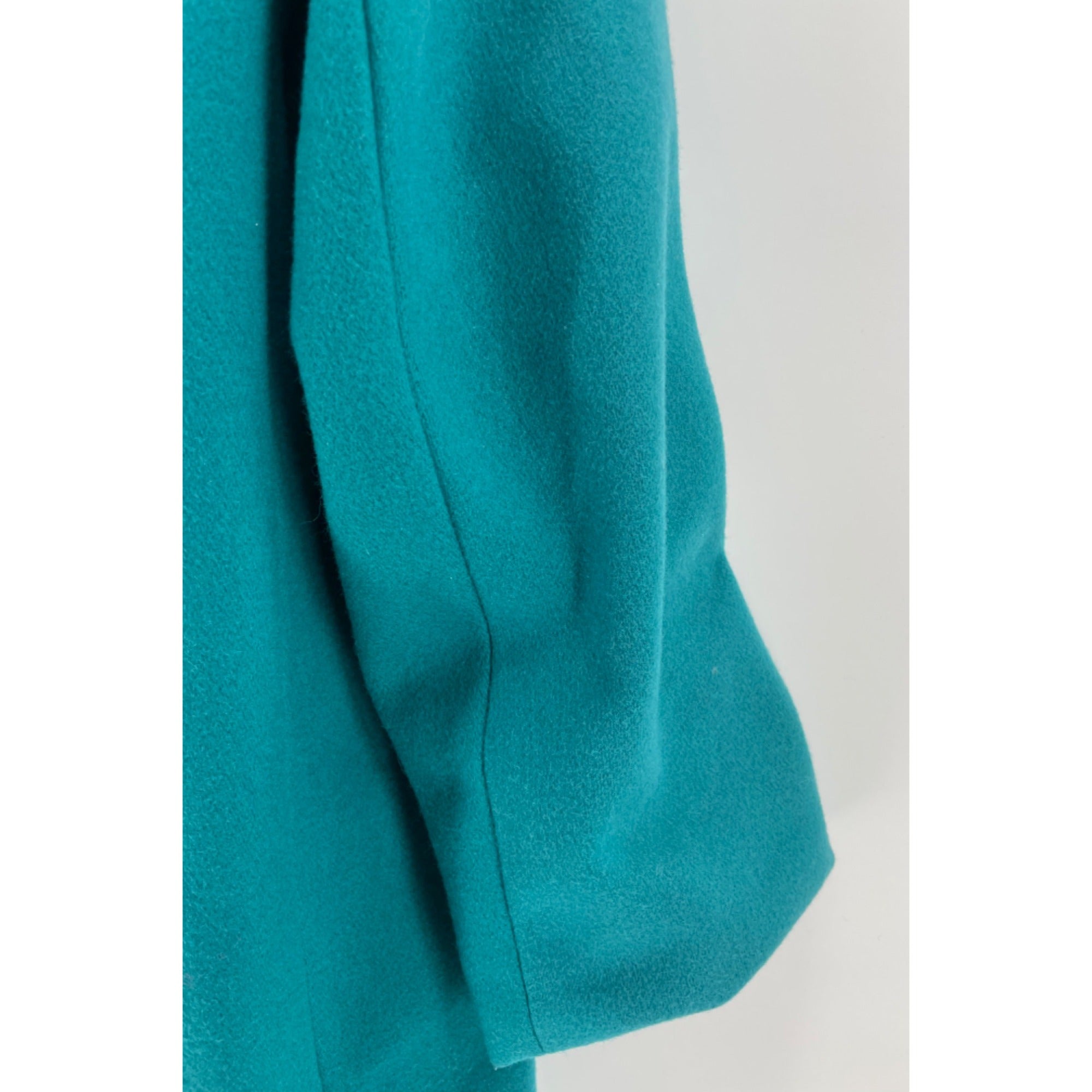 Miss Bobbie Women’s Large Teal Trench Peacoat