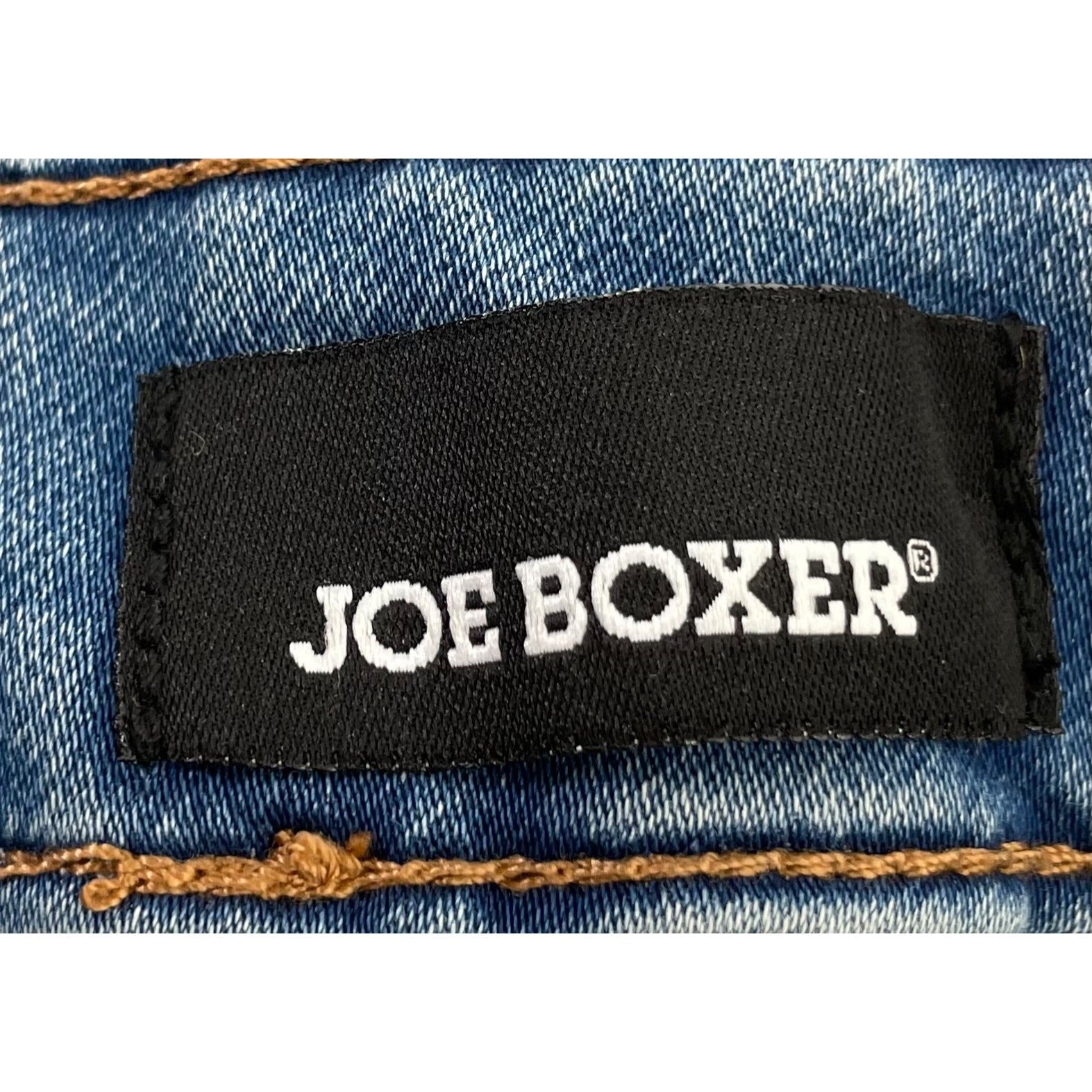 Joe Boxer Women's Size 5 Blue Jean Denim Whiskered Skinny Pant Jeans