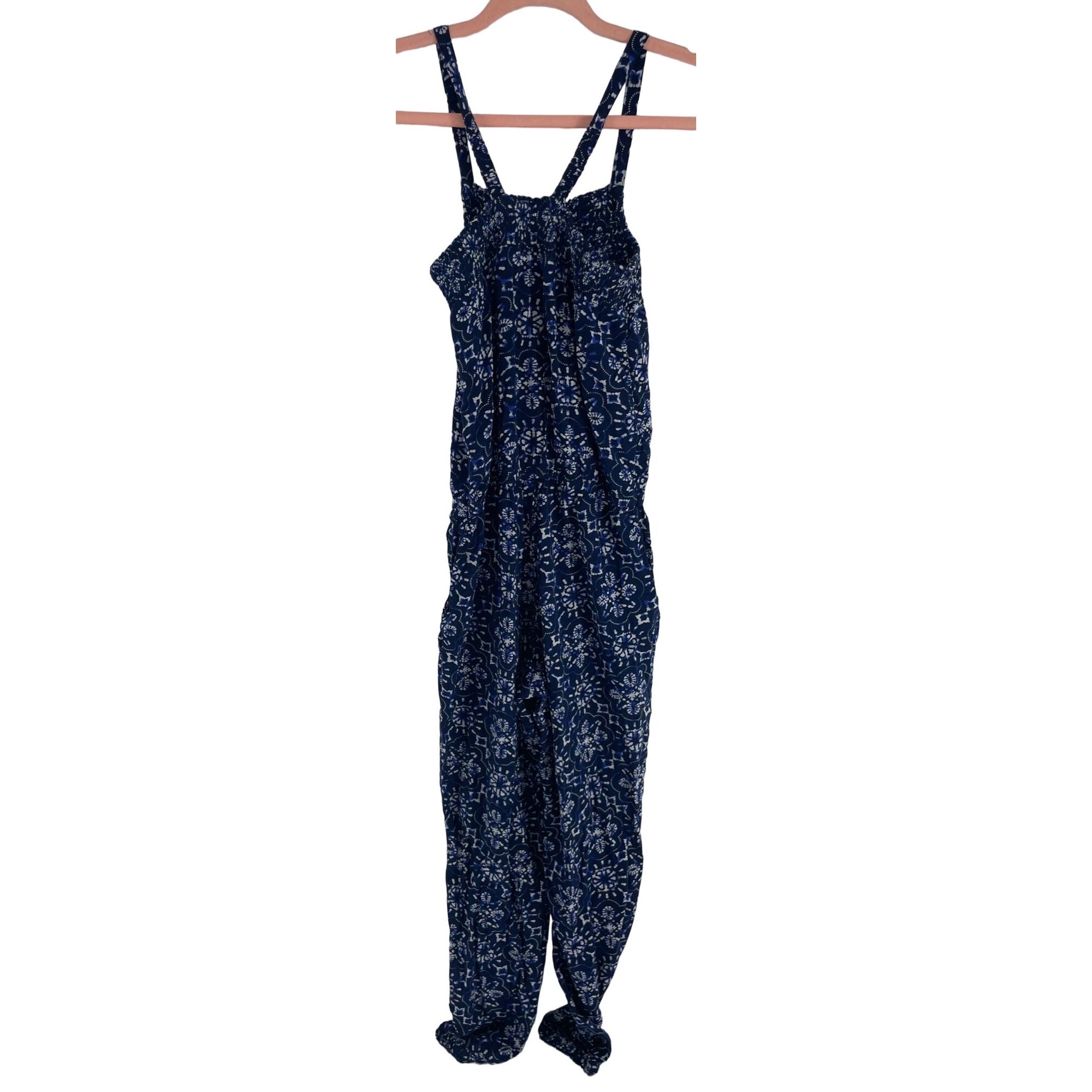 H&M Women's Size 13-14Y Girl's Blue & White Jumpsuit