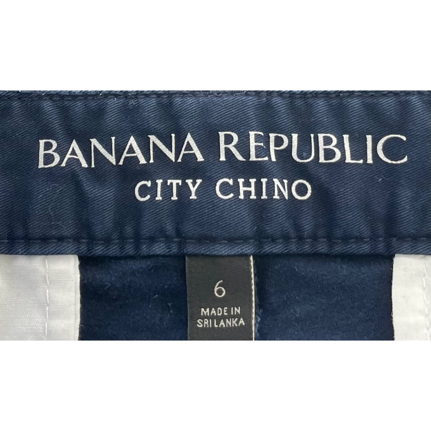 Banana Republic Women's Size 6 Navy Blue City Chino Summer Shorts