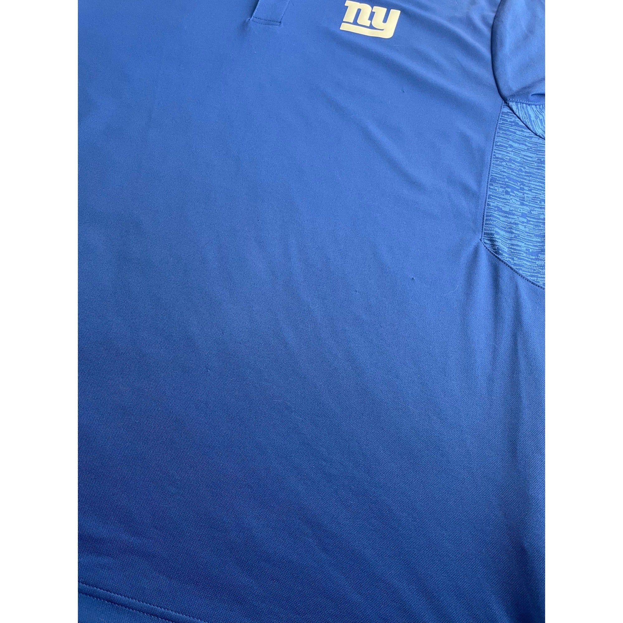 Majestic Cool Base Men's Blue NY Giants Polo Shirt Size XXL