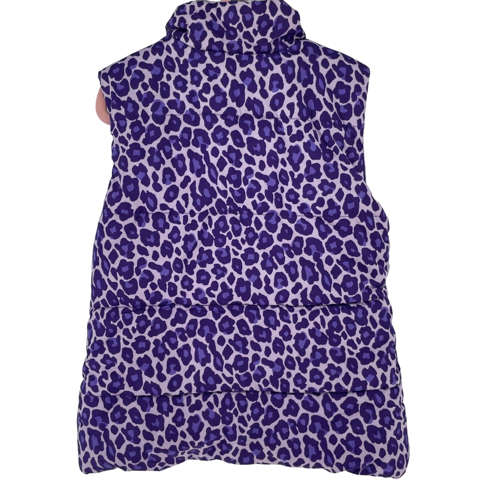 Place Est. 1989 Girl's Size Medium (7/8) Purple Leopard Print Puffer Vest