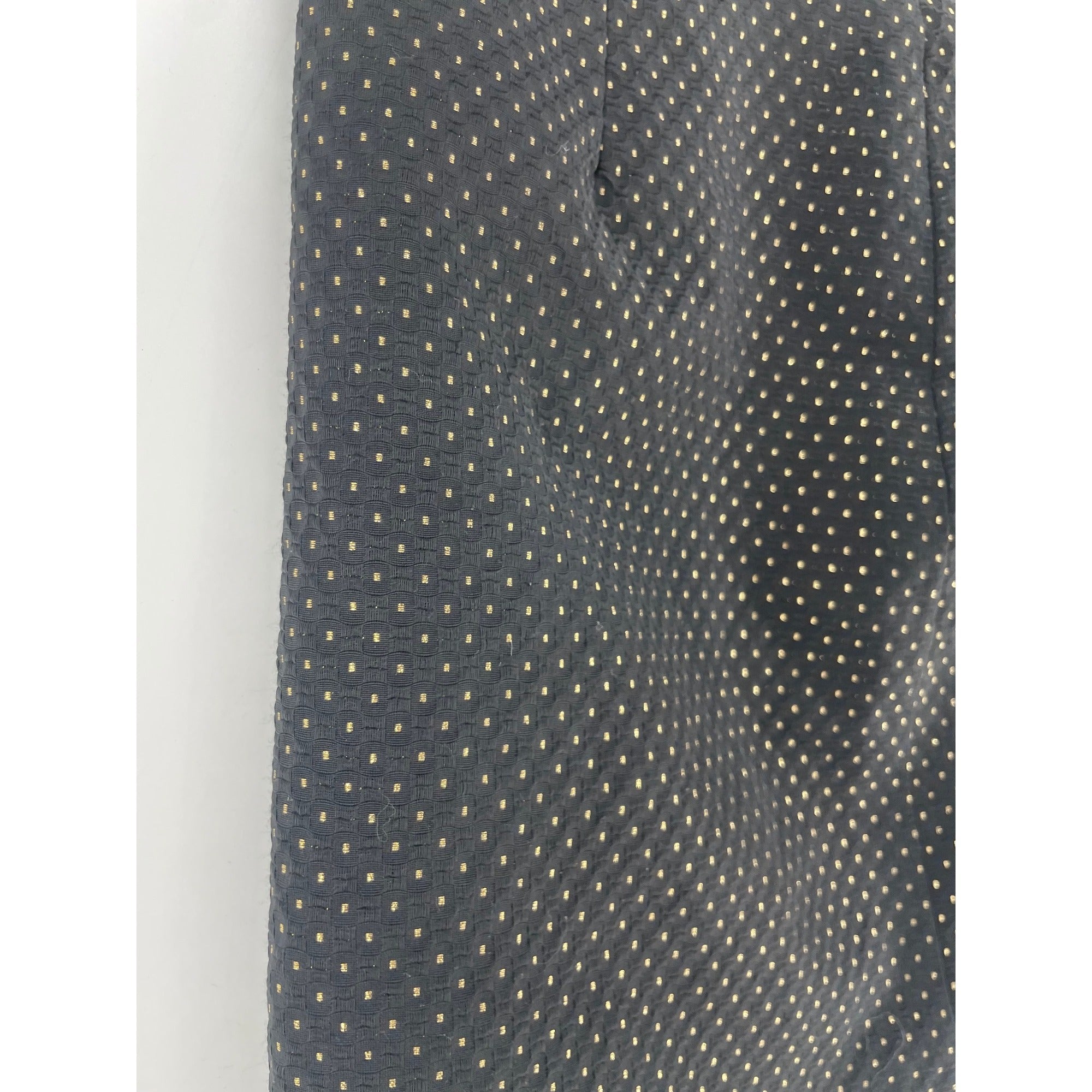 Ann Taylor Factory Women's Size 8 Black & Gold Polka Dot Skirt