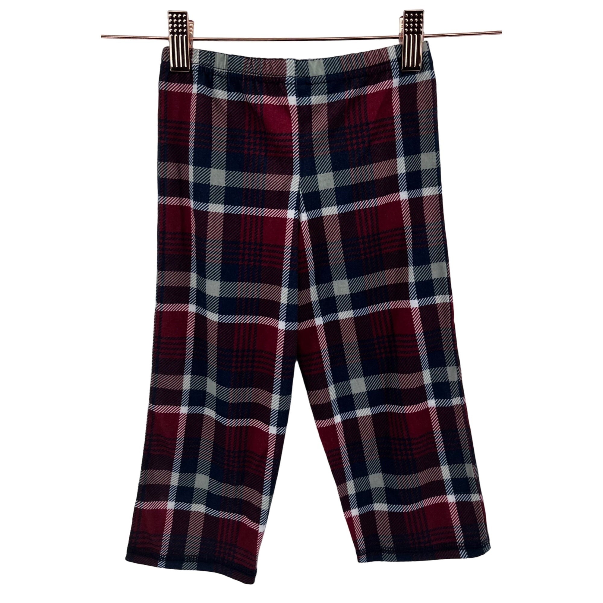 Carter's Unisex 3T (Toddler) Navy/Red/White Plaid Pajama Pants