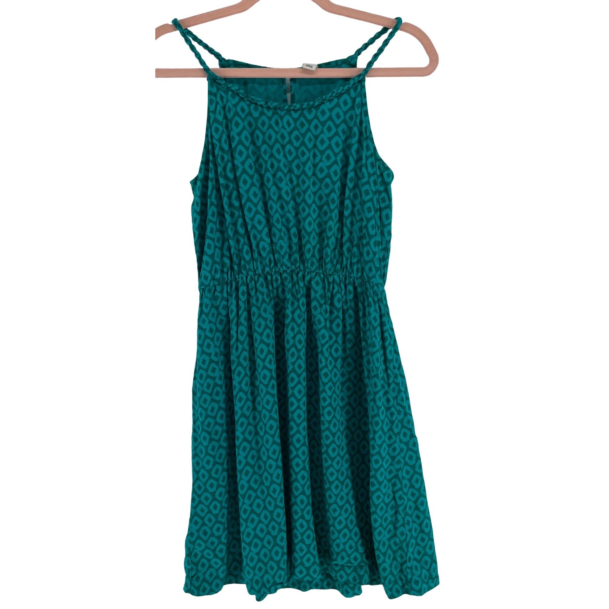 Old Navy Women's Size Small Teal Green Spaghetti Strap Mini Dress