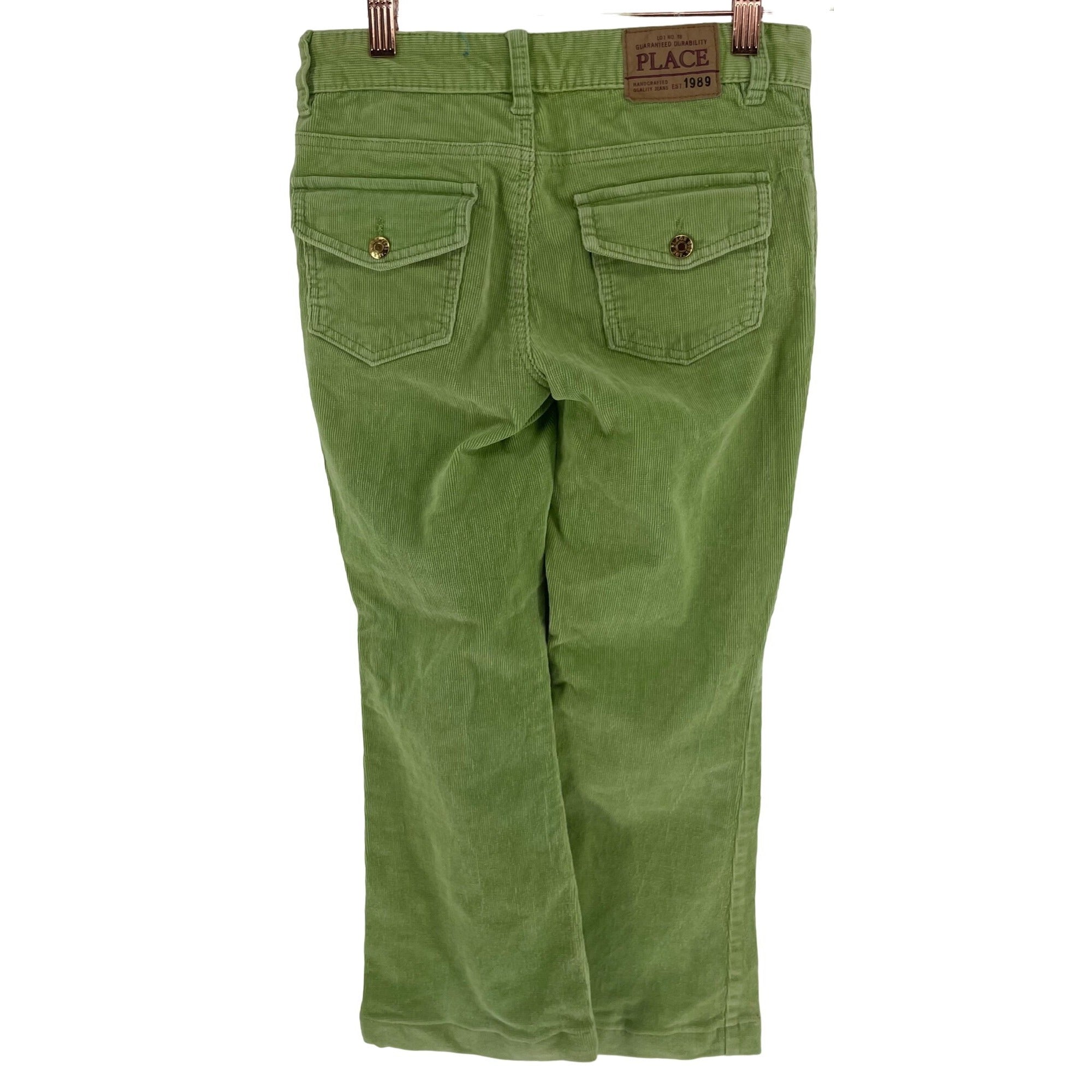 The Children's Place Girl's Size 10 Lime Green Corduroy Flared Pants