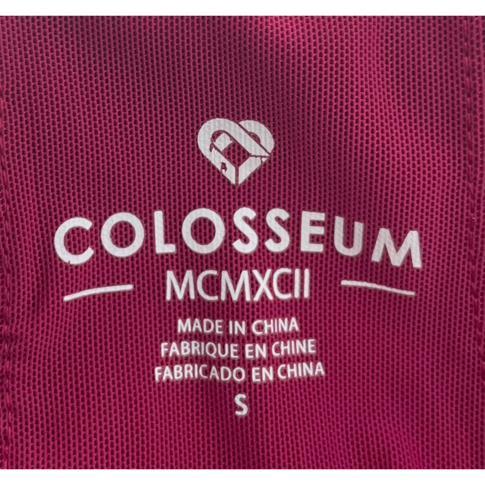 Colosseum Women's Size Small Maroon/Burgundy Padded Workout Tank Top