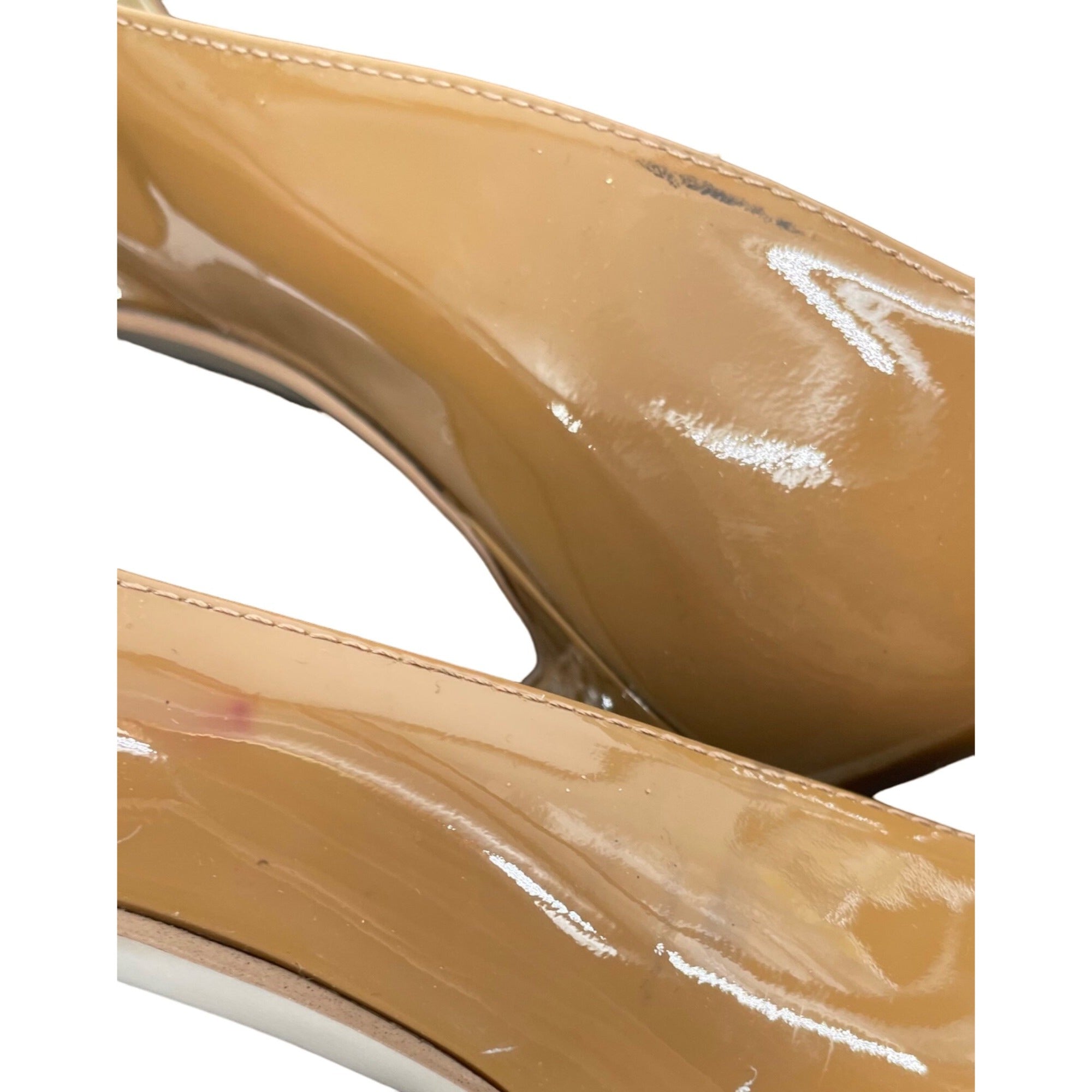 Nine West Women's Size 7 Brown Patent Leather Pumps