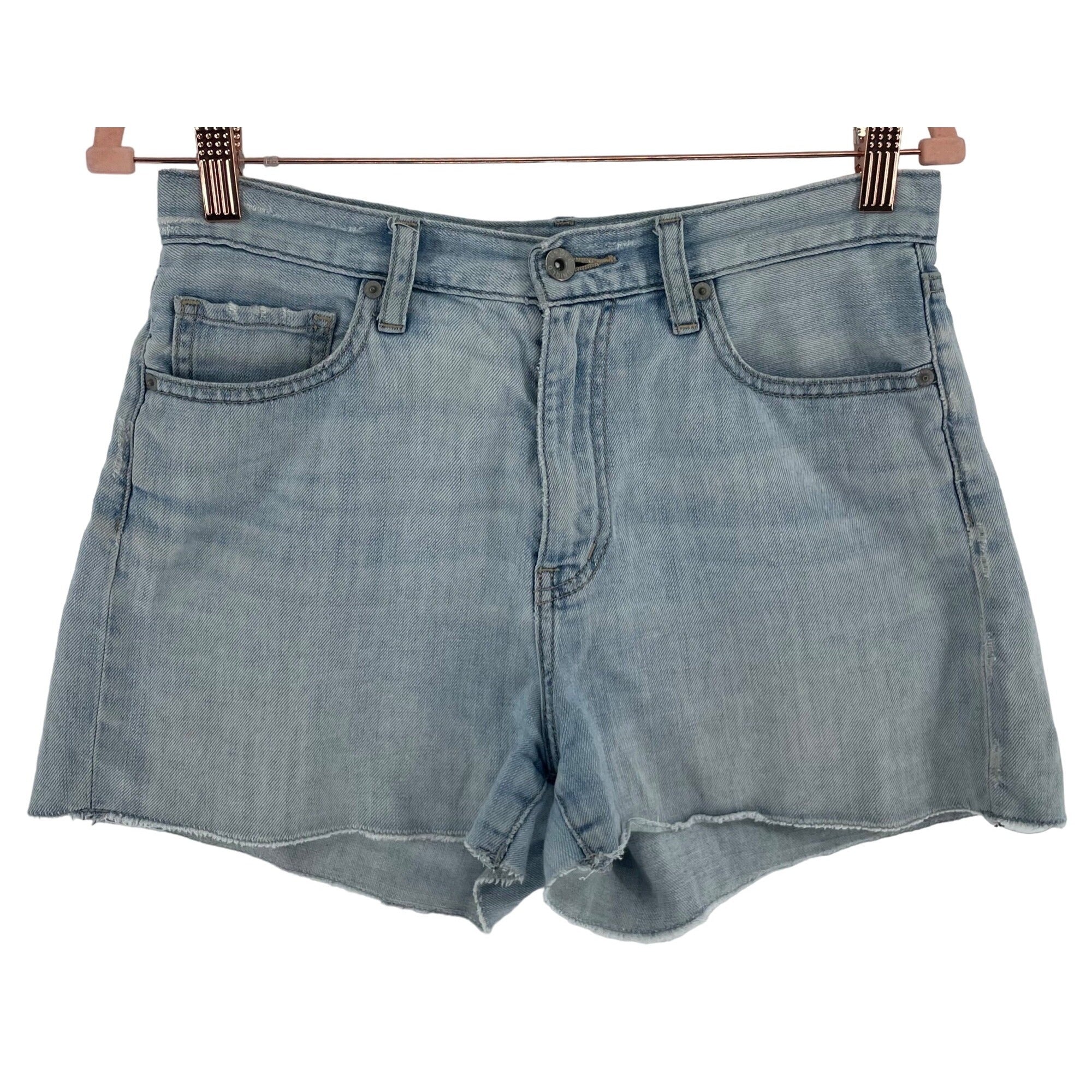 Uniqlo Women's Size Large Faded Denim Jean Shorts