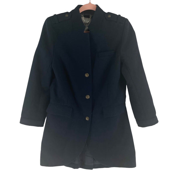 BB Dakota Women's Size Medium Navy Pea Coat