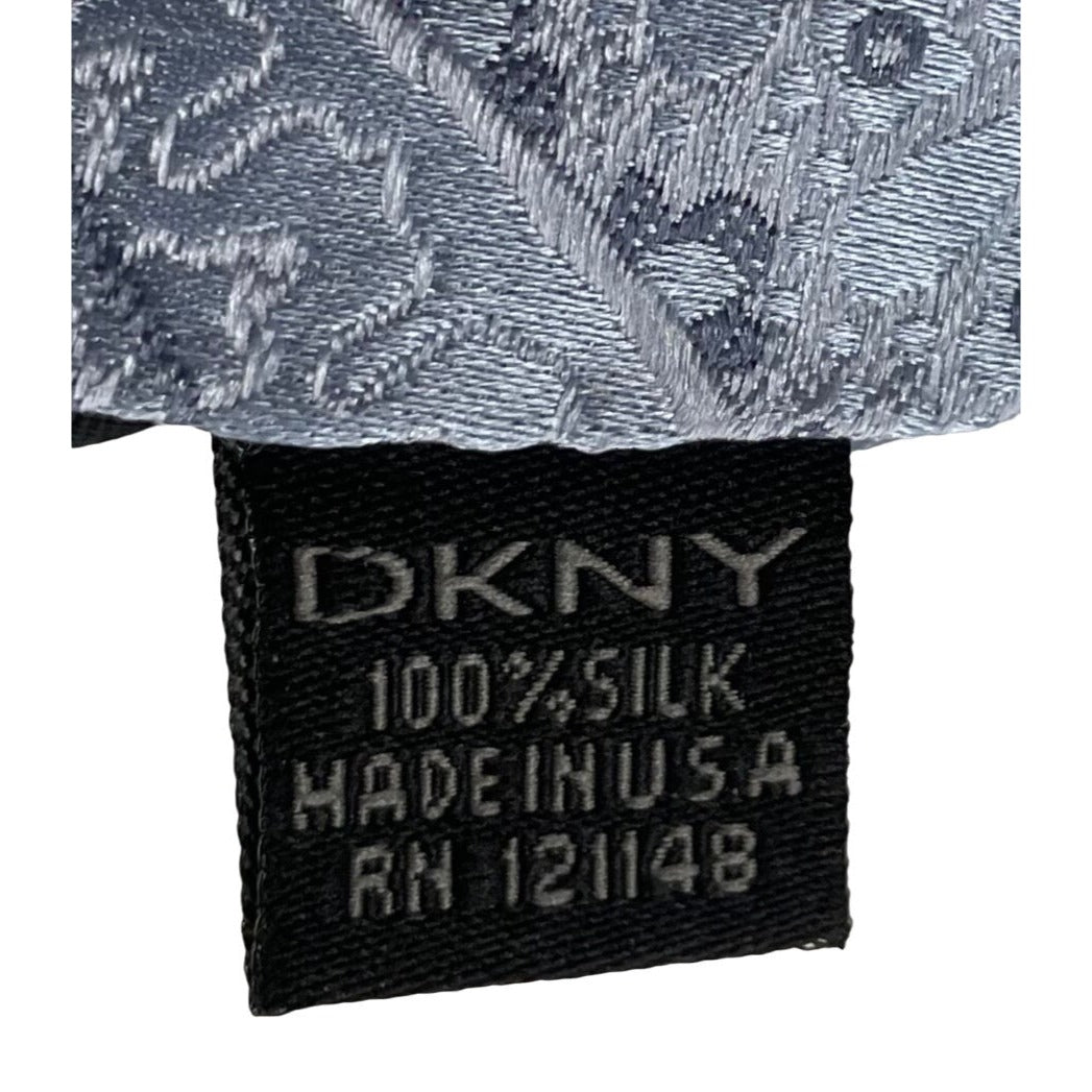 DKNY Men's Blue Silk Paisley Dress Tie